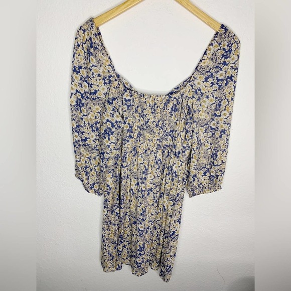 Patrons of Peace Floral Feminine Sweetheart Self-Tie Chest Mini Dress Size Small - Picture 5 of 7